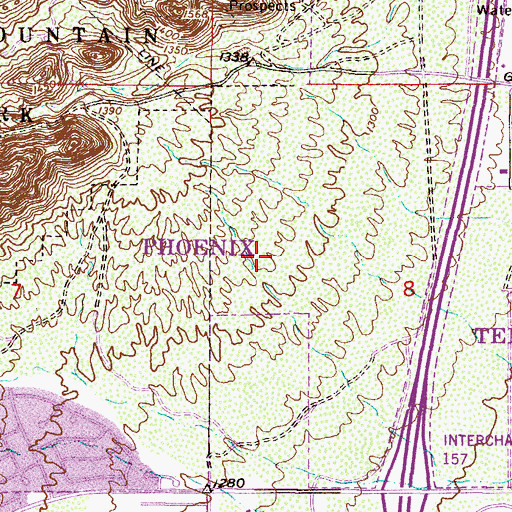 Topographic Map of Friendship Community Church of Ahwatukee, AZ