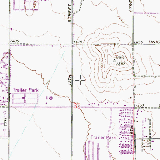 Topographic Map of Genesis the Church, AZ