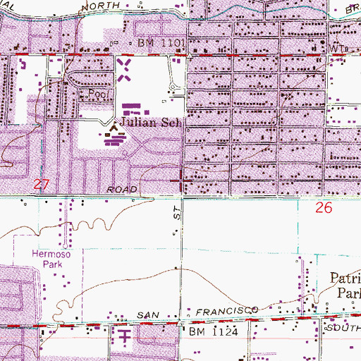 Topographic Map of Gethsemane Garden of Prayer Church, AZ