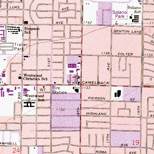 Topographic Map of Good News Church, AZ