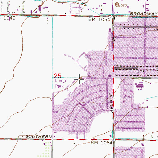 Topographic Map of Good Shepherd Missionary Baptist Church, AZ