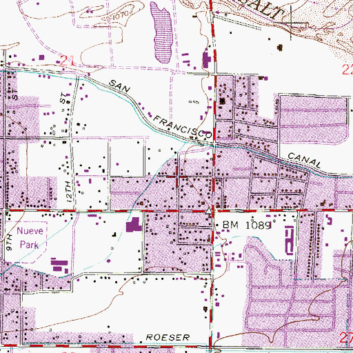 Topographic Map of Greater Love Deliverance Pentecostal Church, AZ