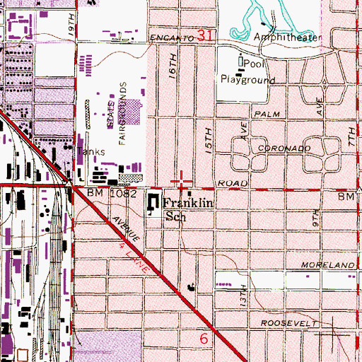 Topographic Map of Greater Progressive Christian Church, AZ