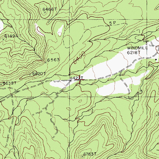 Topographic Map of Twin Falls, AZ