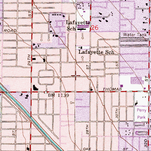 Topographic Map of Iglesia del Nazareno, AZ