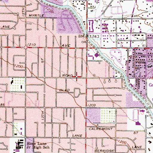 Topographic Map of Buddhist International Association of Arizona, AZ