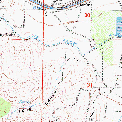 Topographic Map of North Long Canyon, CA
