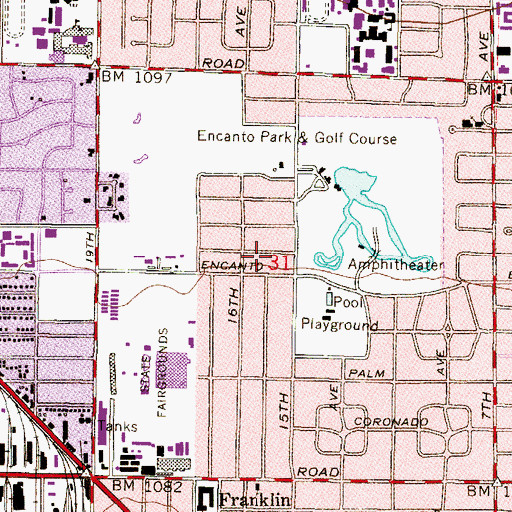 Topographic Map of Chapel of Spiritual Harmony, AZ