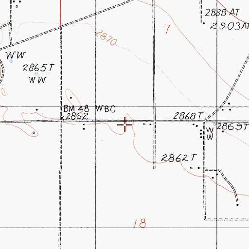 Topographic Map of North Lucerne Valley, CA