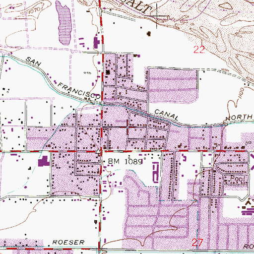 Topographic Map of Christ Deliverance Tabernacle, AZ
