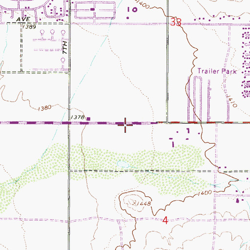 Topographic Map of Christ the King Charismatic Episcopal Church, AZ
