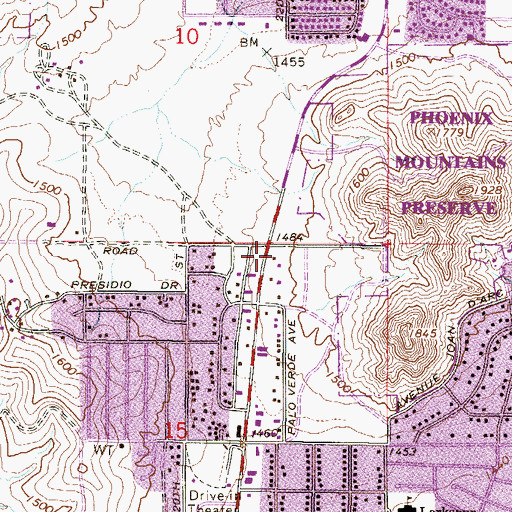 Topographic Map of Church in the Son, AZ