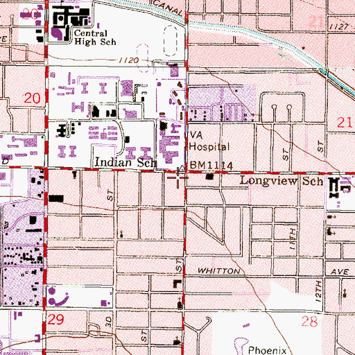 Topographic Map of Church of Scientology of Arizona, AZ