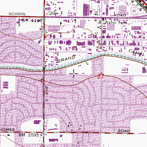 Topographic Map of Church of the Good Samaritan, AZ