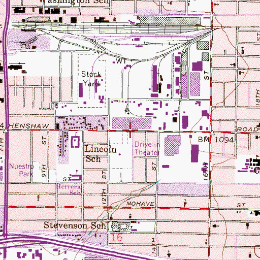 Topographic Map of Church of the Lord Jesus Christ of the Apostolic Faith, AZ