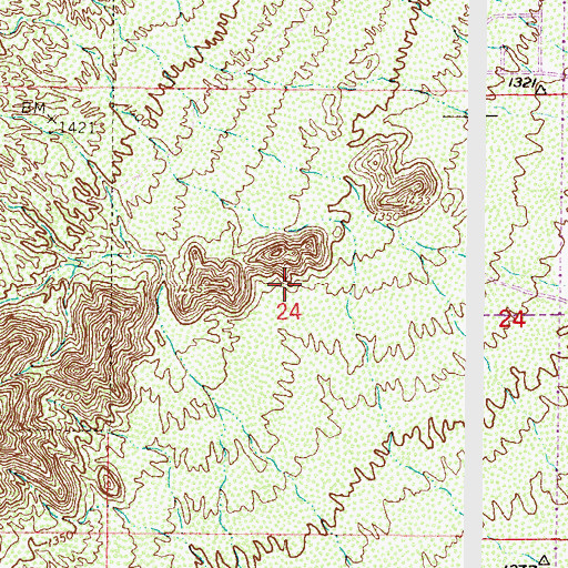 Topographic Map of Corpus Christi Catholic Church, AZ