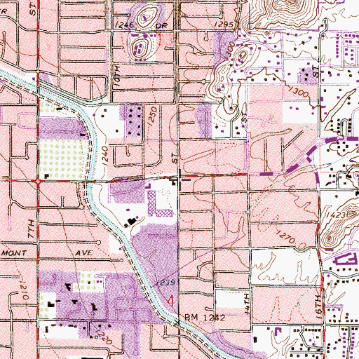 Topographic Map of Creative Living Fellowship Church, AZ