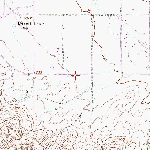 Topographic Map of Desert View Bible Church, AZ