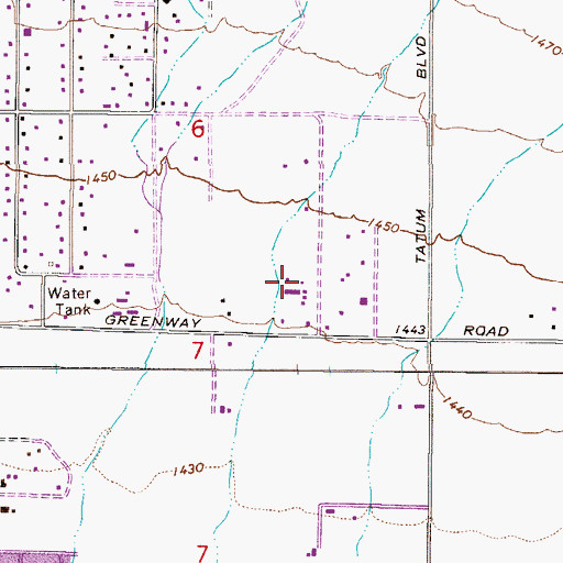 Topographic Map of Destiny Center International Church, AZ