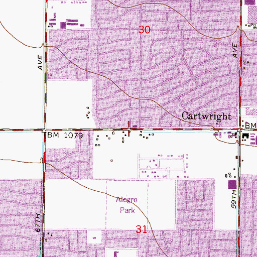Topographic Map of Eagles Wings Christian Center, AZ