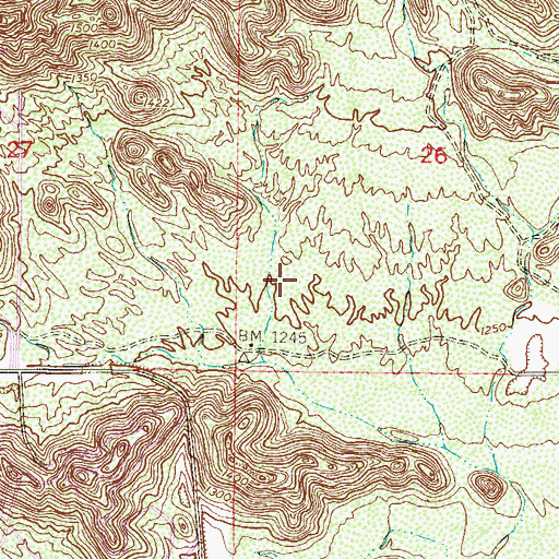 Topographic Map of Esperanza Lutheran Church, AZ
