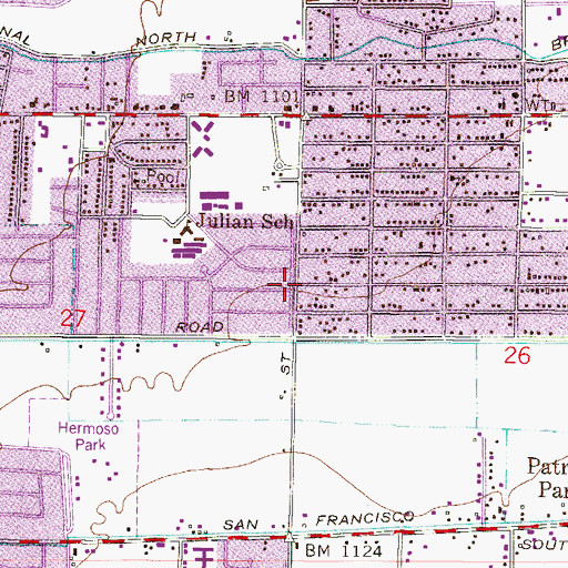 Topographic Map of Faith Tabernacle Church of God in Christ, AZ