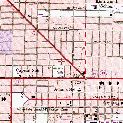 Topographic Map of Andre House, AZ