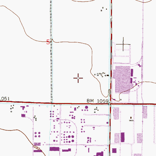 Topographic Map of Arizona State Library Archives and Public Records Building, AZ