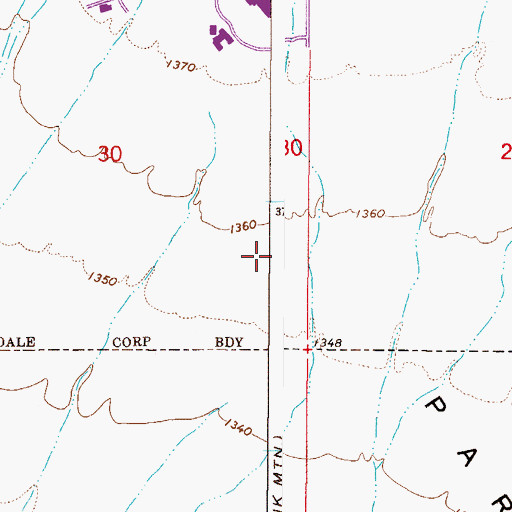 Topographic Map of Health South Diagnostic Center of Scottsdale, AZ