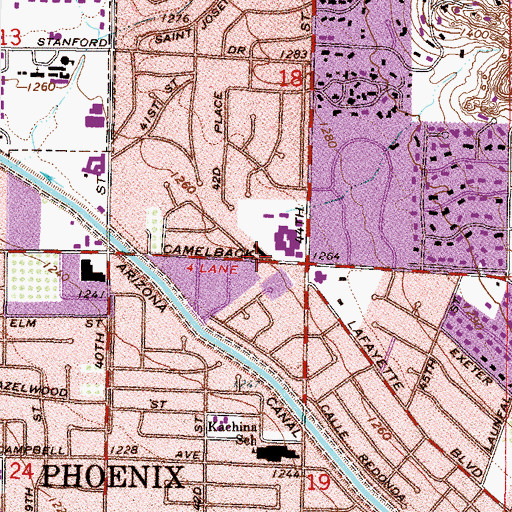 Topographic Map of Little Library of Love, AZ