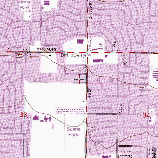 Topographic Map of Phoenix Fire Department Station 24, AZ