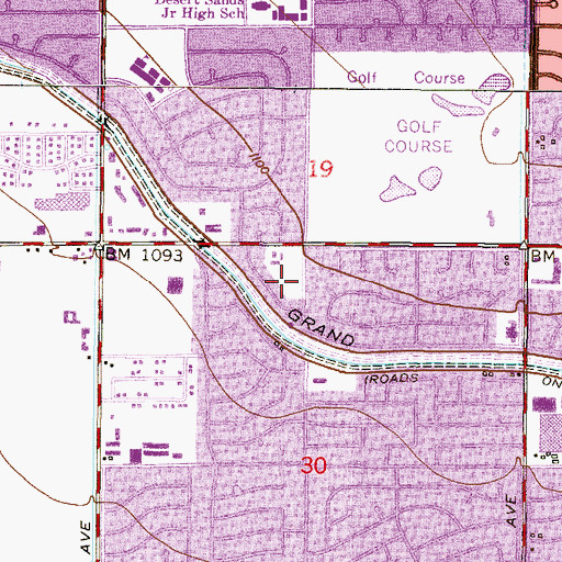 Topographic Map of Phoenix Fire Department Station 25, AZ