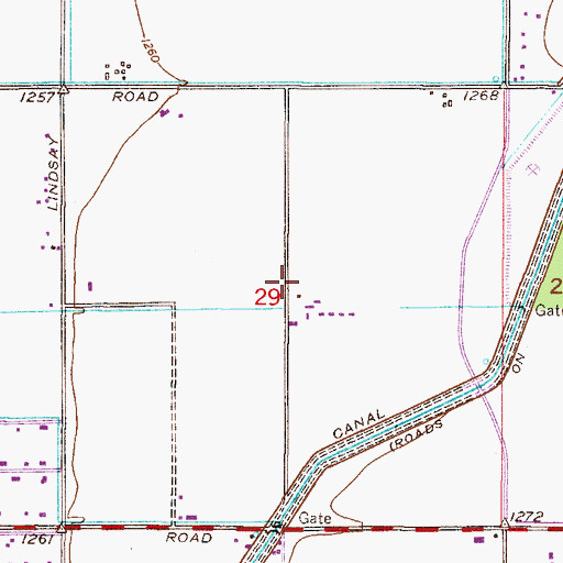 Topographic Map of Ashland Ranch Elementary School, AZ