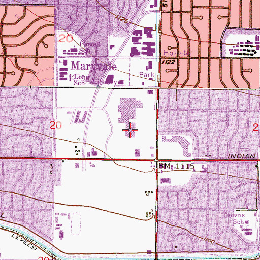 Topographic Map of Atkinson Sixth Grade Center, AZ
