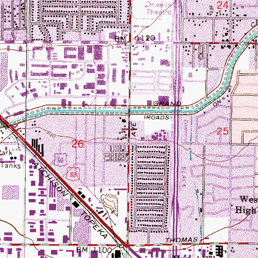 Topographic Map of Bostrom Alternative Center, AZ