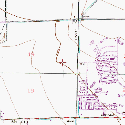 Topographic Map of Calderwood Alternative School, AZ