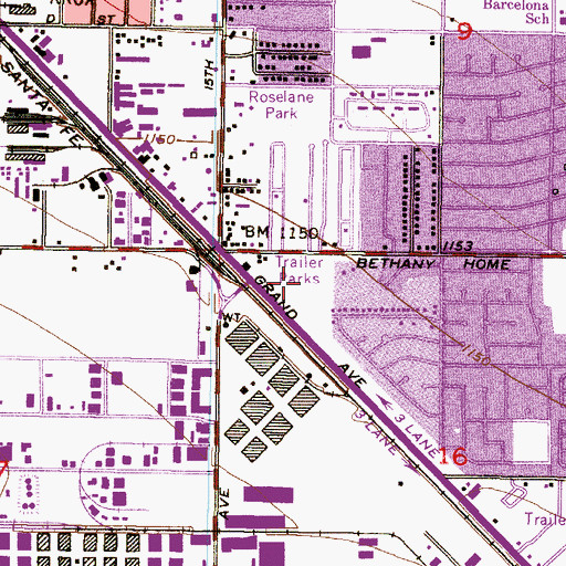 Topographic Map of Carol G Peck Elementary School, AZ