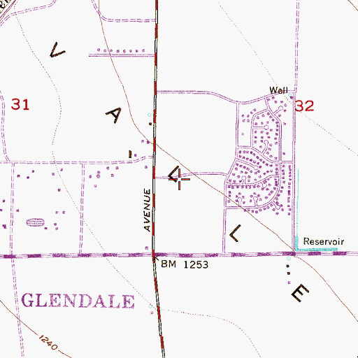 Topographic Map of Challenge Charter School, AZ