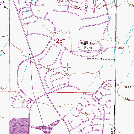 Topographic Map of Cochise Elementary School, AZ