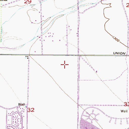 Topographic Map of Deer Valley High School, AZ