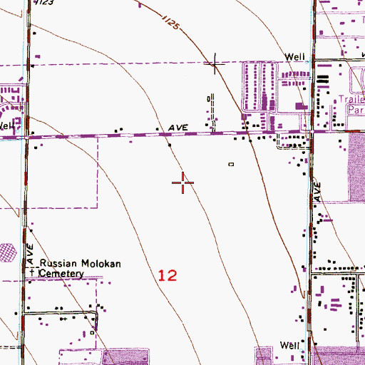 Topographic Map of Desert Garden Elementary School, AZ