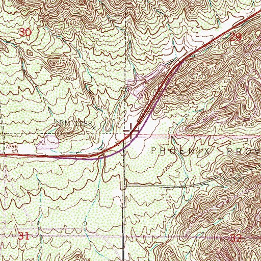 Topographic Map of Kingdom Hall of Jehovahs Witnesses of Mountain Park, AZ