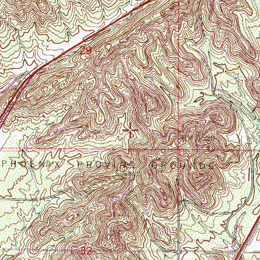 Topographic Map of Lamb of God Lutheran Church, AZ
