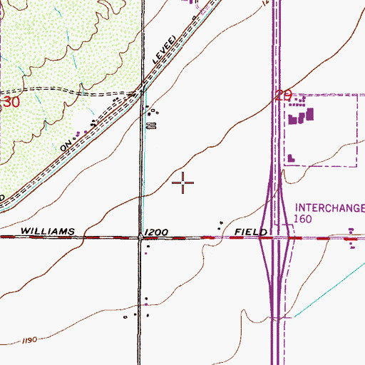 Topographic Map of New Life Foursquare Church, AZ