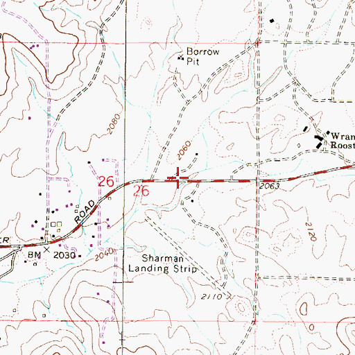 Topographic Map of New River First Assembly of God Church, AZ