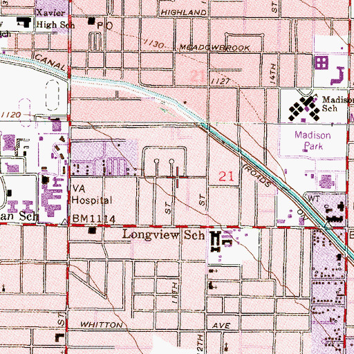 Topographic Map of Reformed Presbyterian Church, AZ