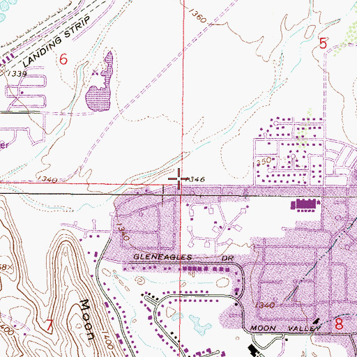 Topographic Map of Saint Pauls Catholic Church, AZ