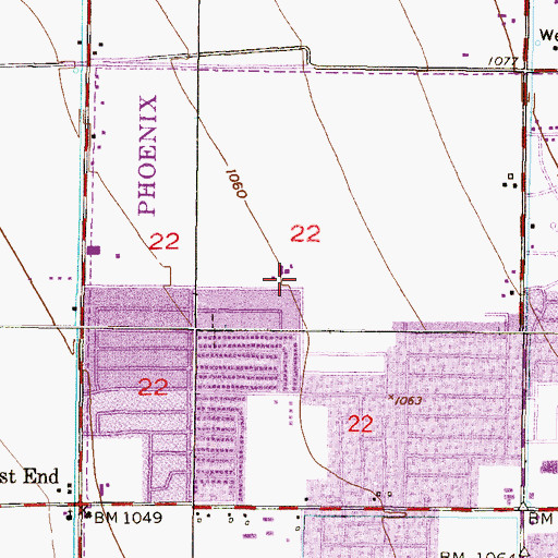 Topographic Map of The Church of Jesus Christ of Latter Day Saints, AZ
