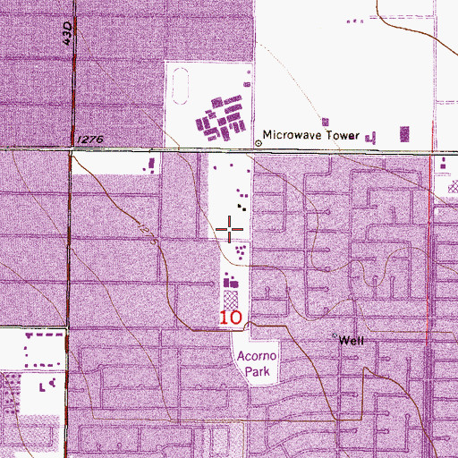 Topographic Map of The Church of Jesus Christ of Latter Day Saints, AZ