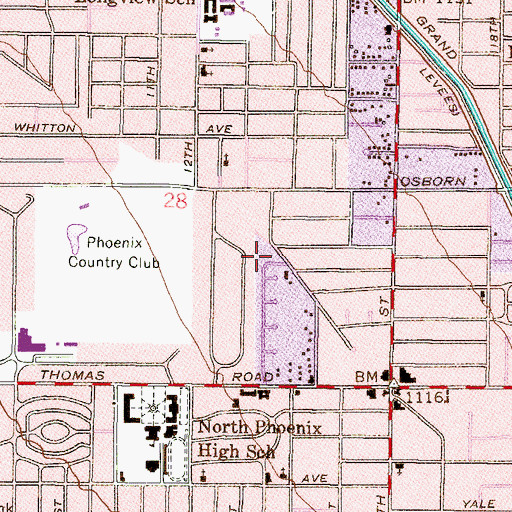 Topographic Map of The Church of Jesus Christ of Latter Day Saints, AZ